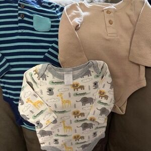 Baby Boy 3-6 Month Clothing Bundle 11pc Lot Dinosaur Lion Construction Mixed